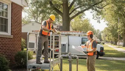 Detroit MI plumber repairing a sink for residential plumbing service