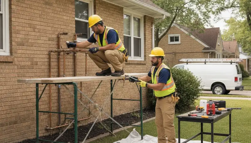 Detroit, MI plumbing repair service truck for emergency pipe and drain repairs