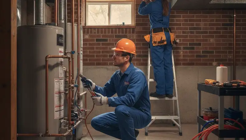 Detroit, MI plumbing repair service truck for emergency leak and drain repair in the city