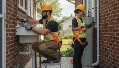 Detroit, MI plumber repairing a leaking pipe for a plumbing service call