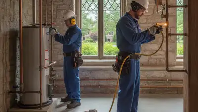 Detroit, MI plumbing repair technician servicing residential pipes and fixtures