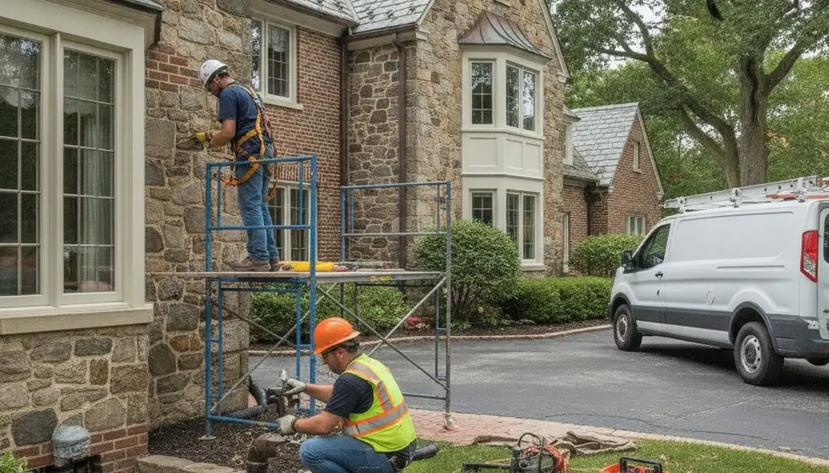 Detroit, MI plumber repairing a residential pipe for plumbing service