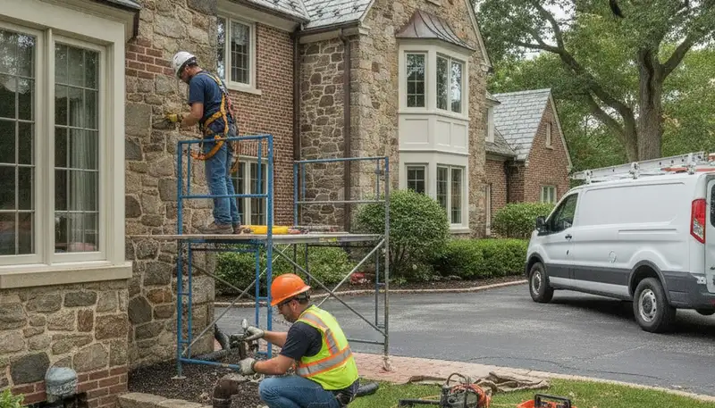 Detroit, MI plumber repairing a residential pipe for plumbing service