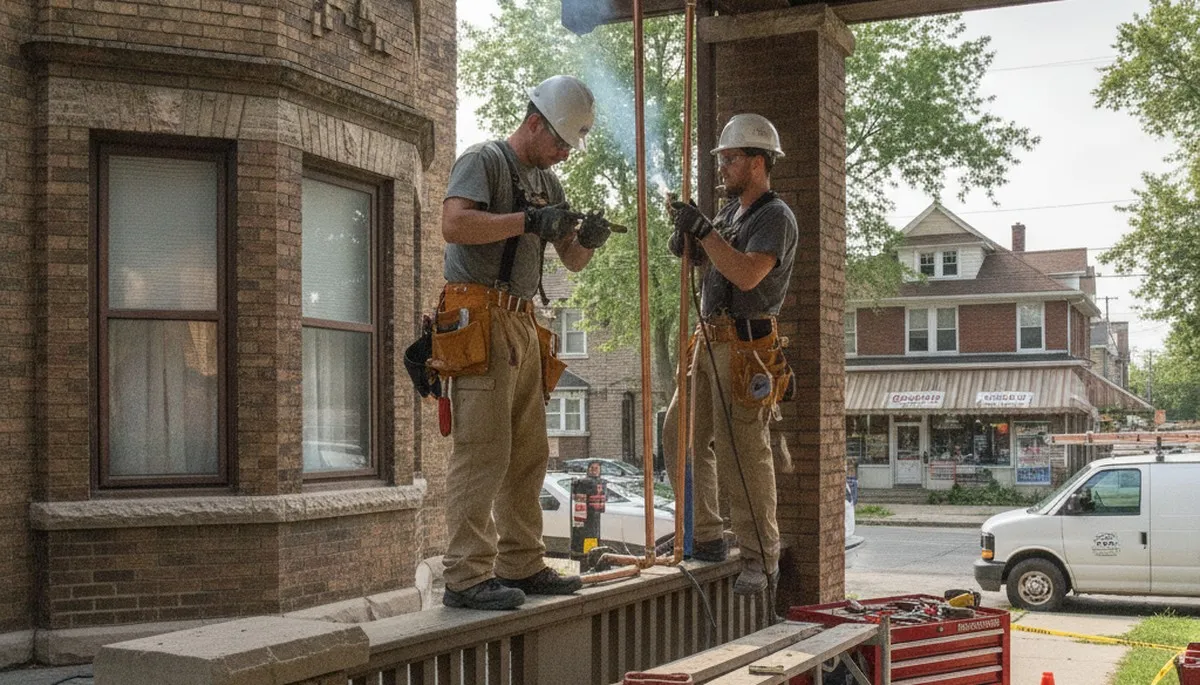 Detroit, MI plumbing repair service team handling residential pipe and leak repairs