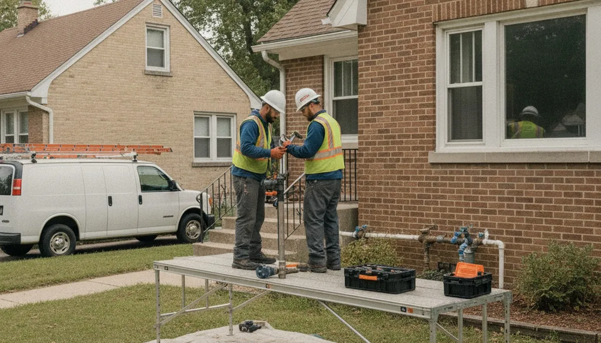 Detroit, MI plumber repairing a sink drain for a residential plumbing service call