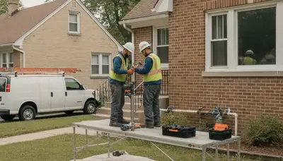 Detroit, MI plumber repairing a sink drain for a residential plumbing service call
