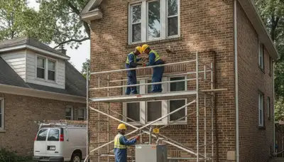 Detroit MI plumber repairing a residential pipe for emergency plumbing service