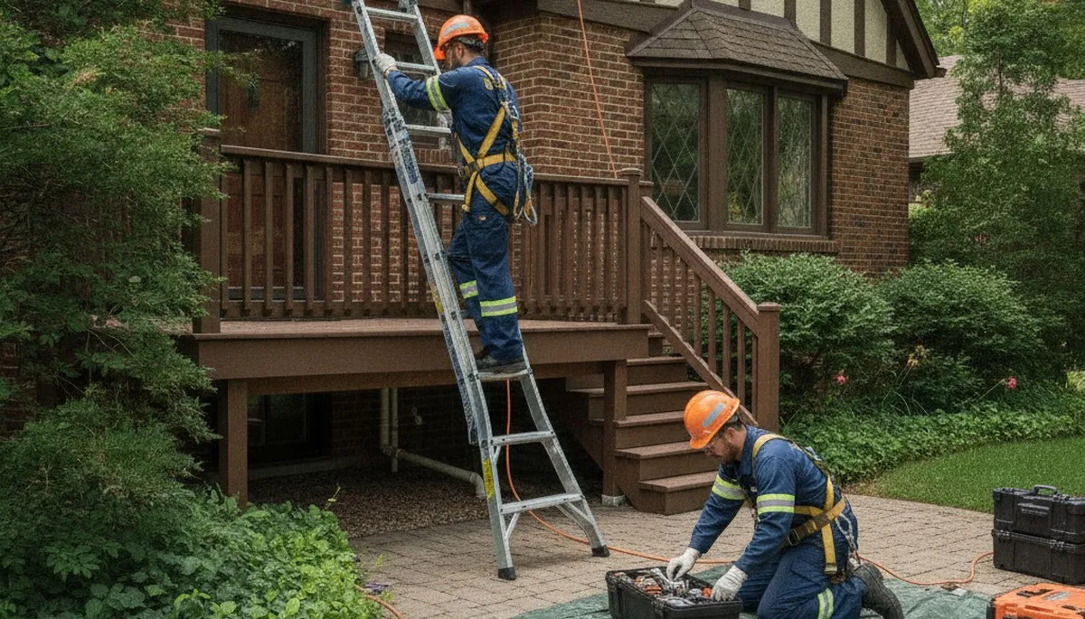 Detroit, MI plumber repairing a leak for a residential plumbing service call