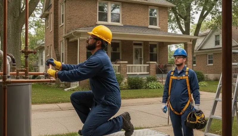 Detroit, MI plumbing repair service truck for residential and commercial emergency repairs
