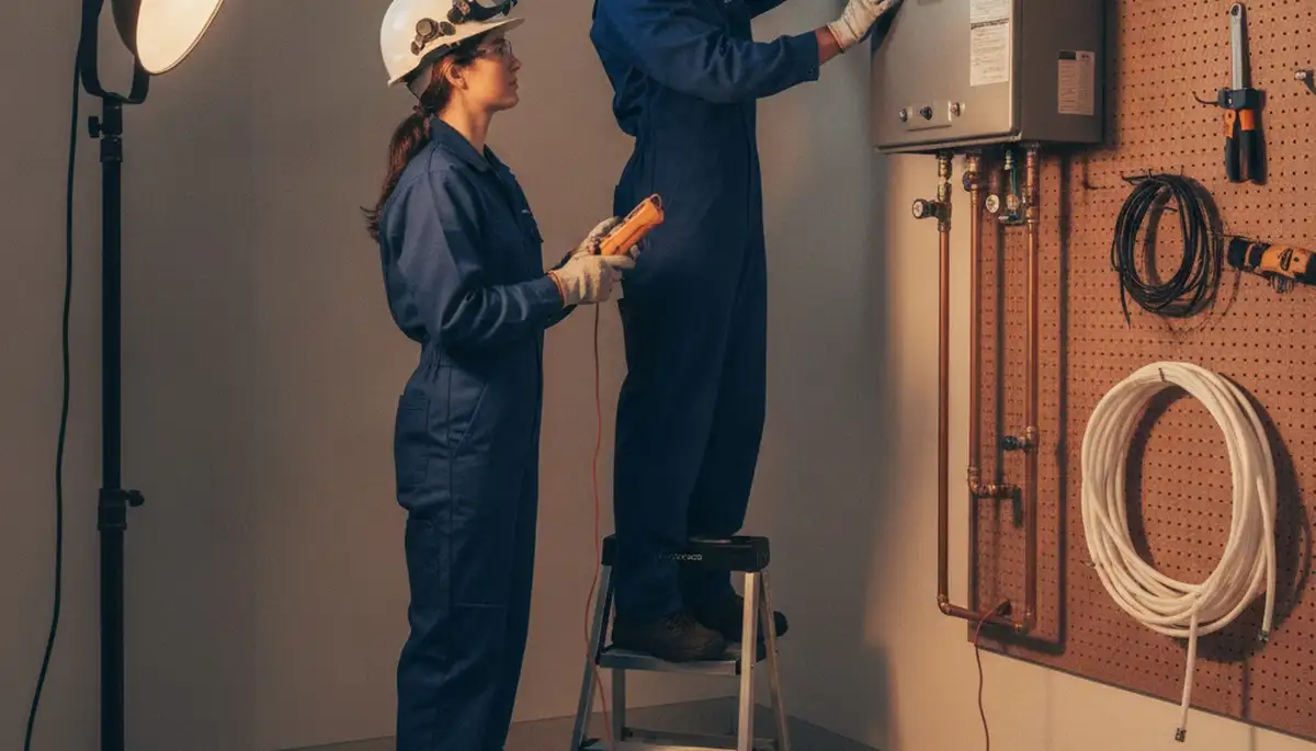Tankless water heater installation in Detroit, MI by On Call Plumbers