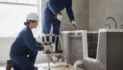 Walk in tub installation by Detroit, MI plumbing professionals for safer, more accessible bathing